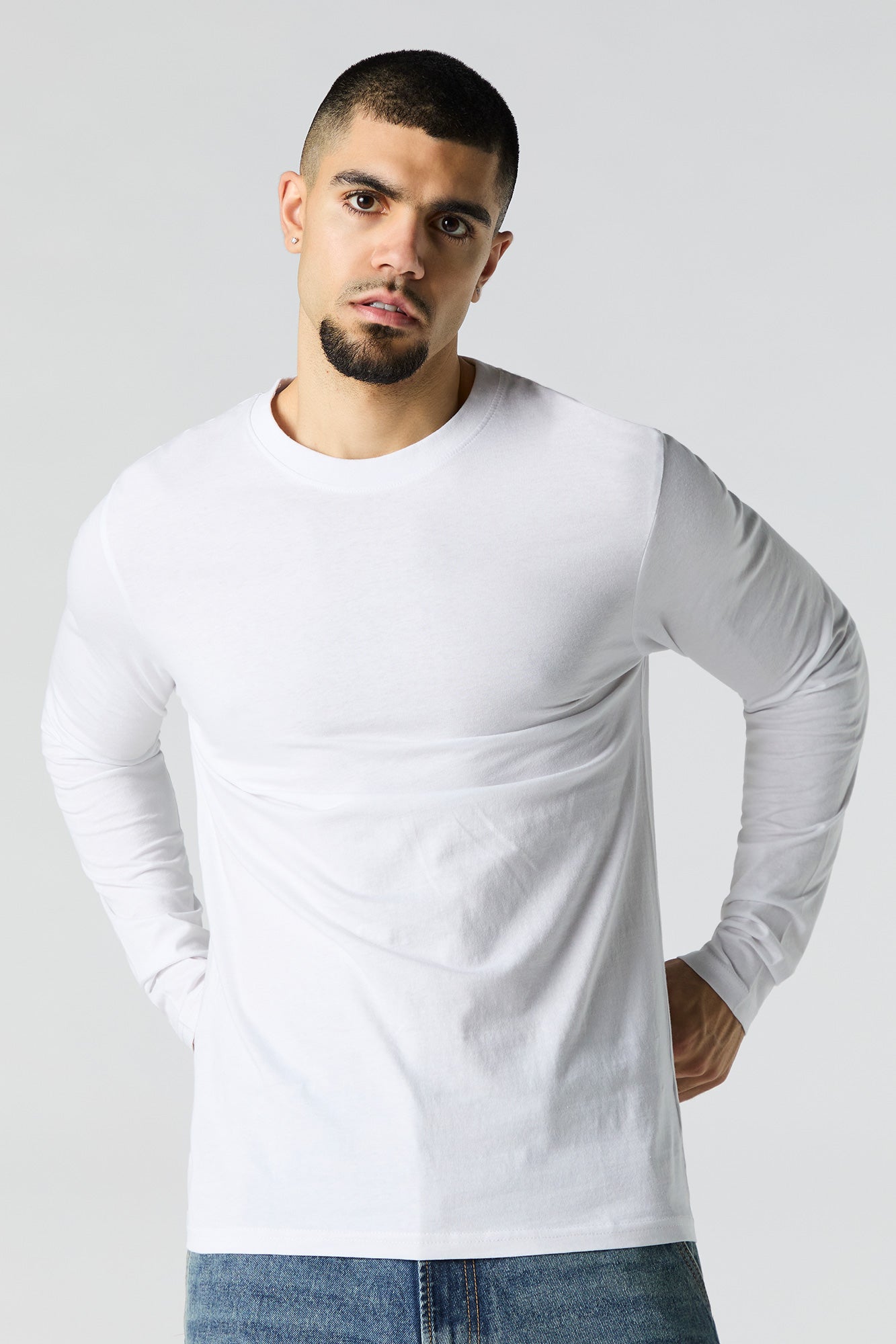 Solid Long Sleeve Top