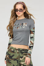 Layered Twofer Long Sleeve Top
