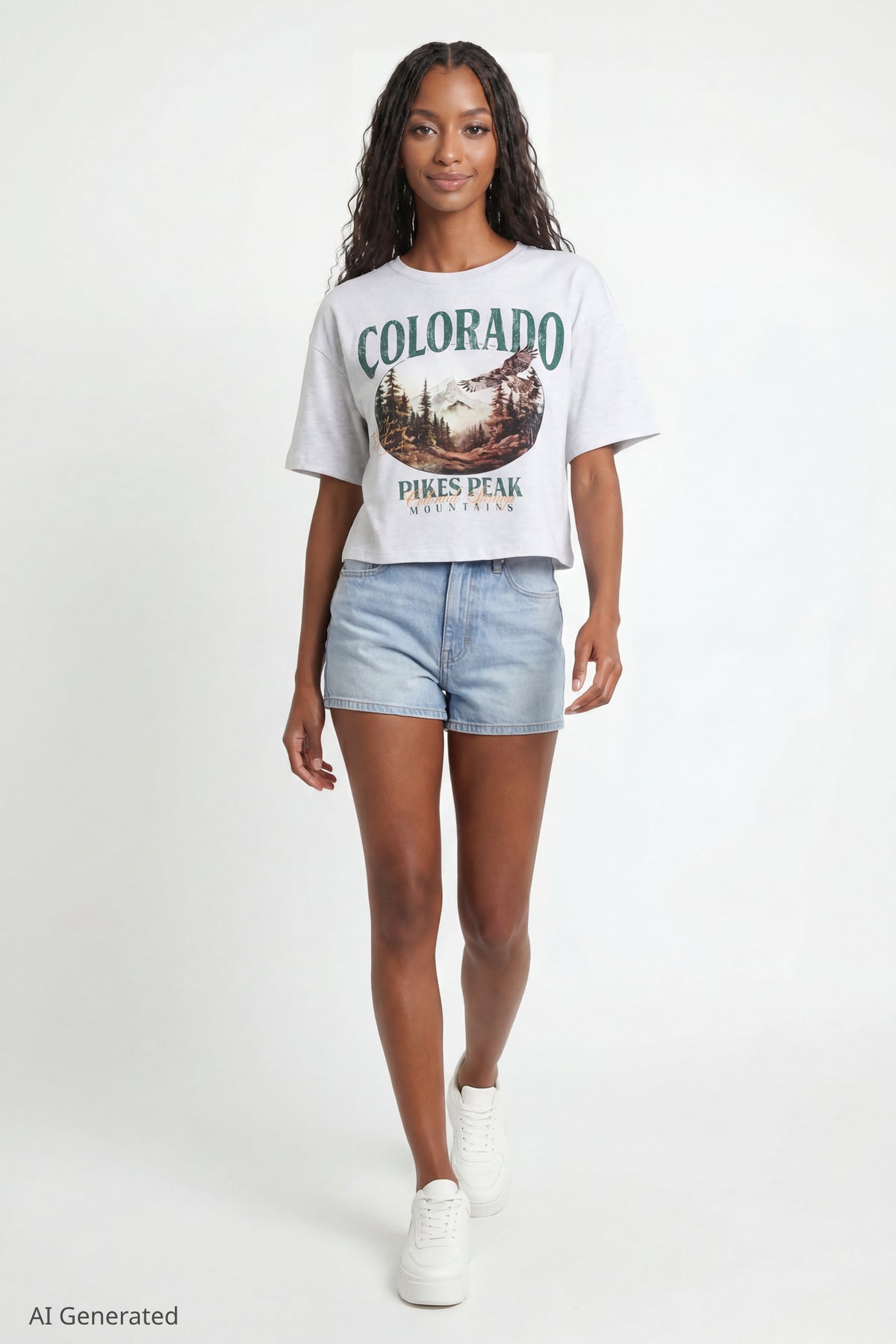 Alt View 2. Destination Graphic Boyfriend T-Shirt - Heather Grey