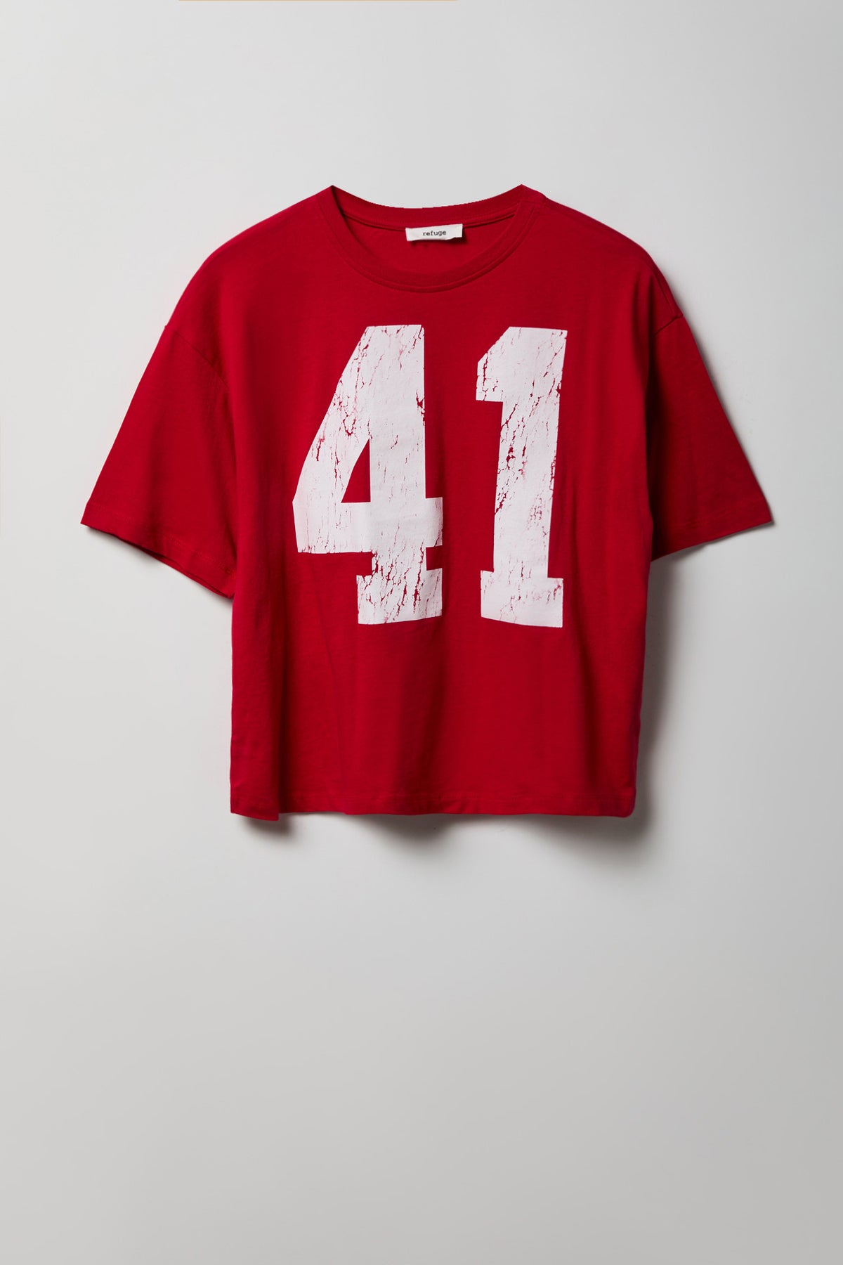 Alt View 4. Destination Graphic Boyfriend T-Shirt - Red