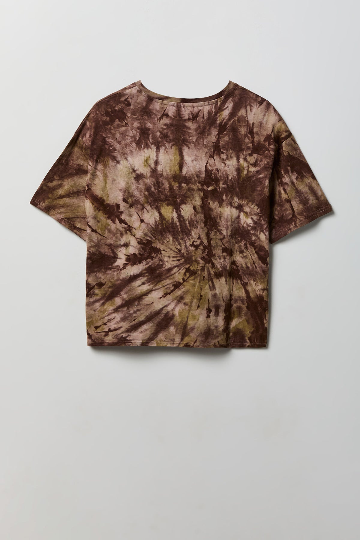 Alt View 2. Tie Dye Graphic Boyfriend T-Shirt - Brown