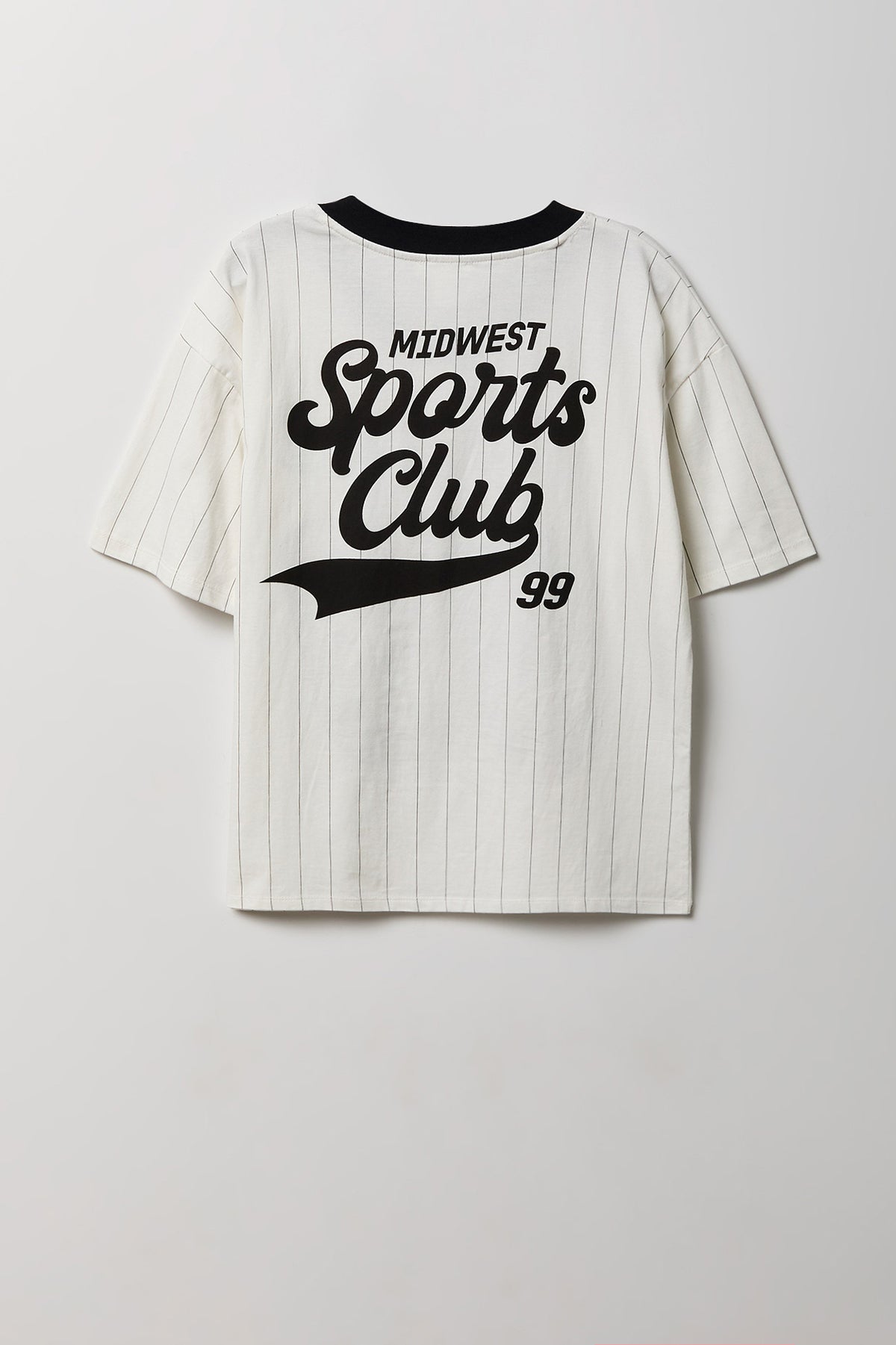 Alt View 5. Graphic V-Neck Jersey T-Shirt - Off White