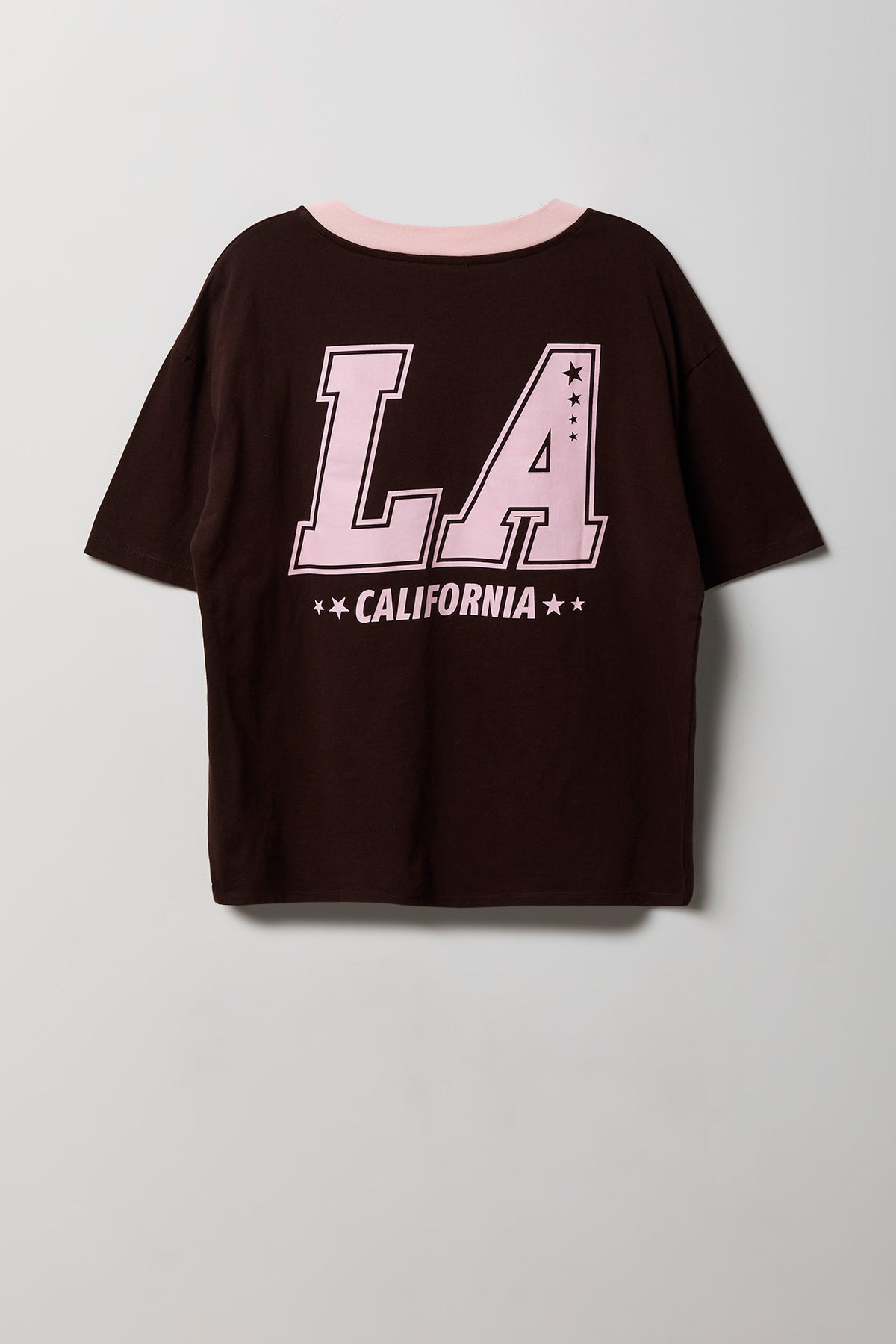 Alt View 5. Graphic V-Neck Jersey T-Shirt - Brown