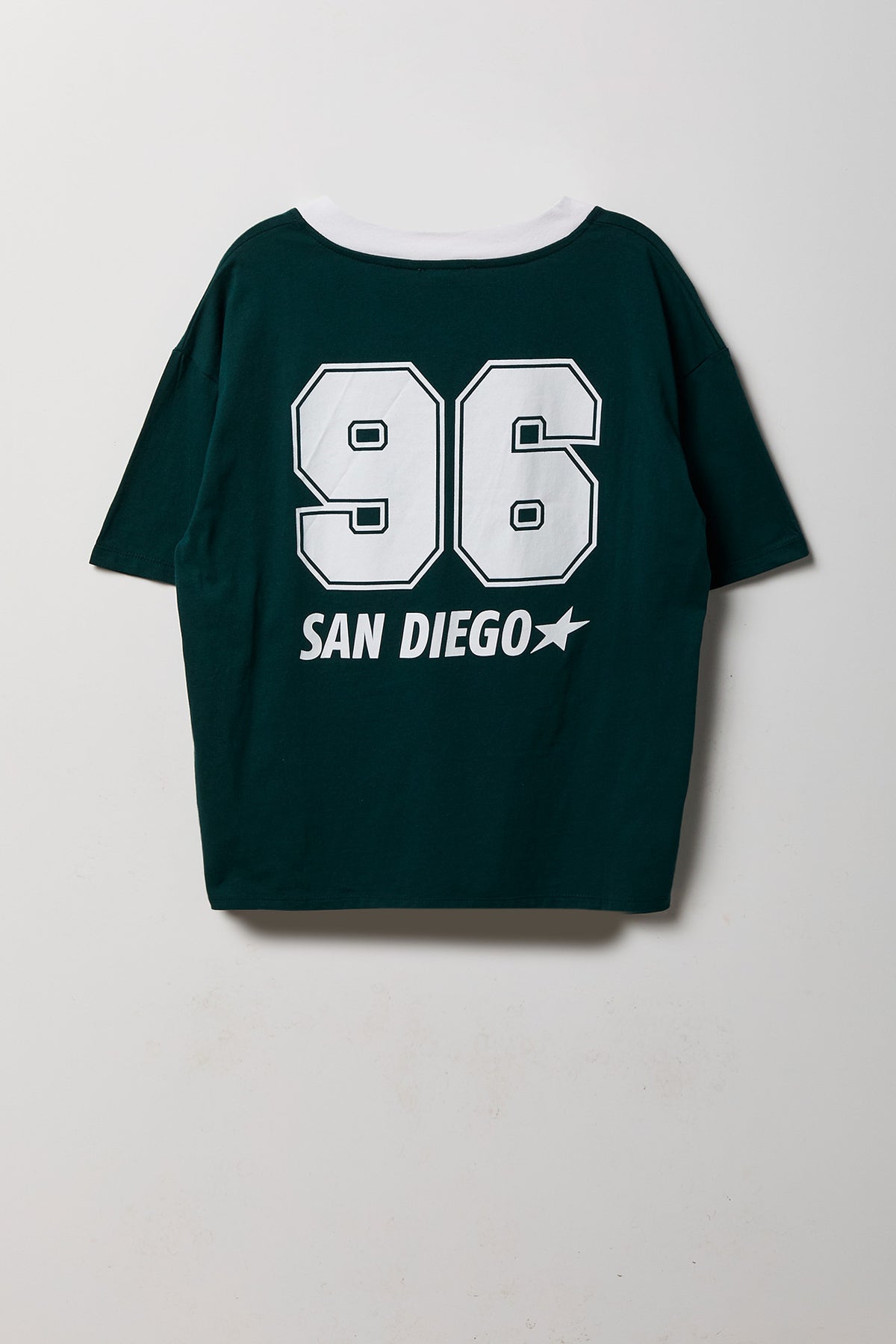 Alt View 5. Graphic V-Neck Jersey T-Shirt - Hunter Green