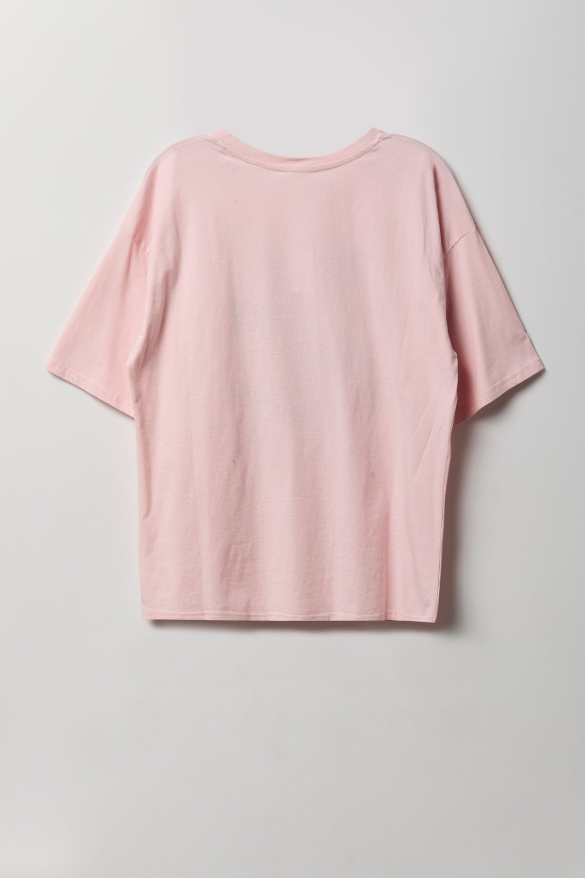 Alt View 2. Washed Graphic Boyfriend T-Shirt - Light Pink