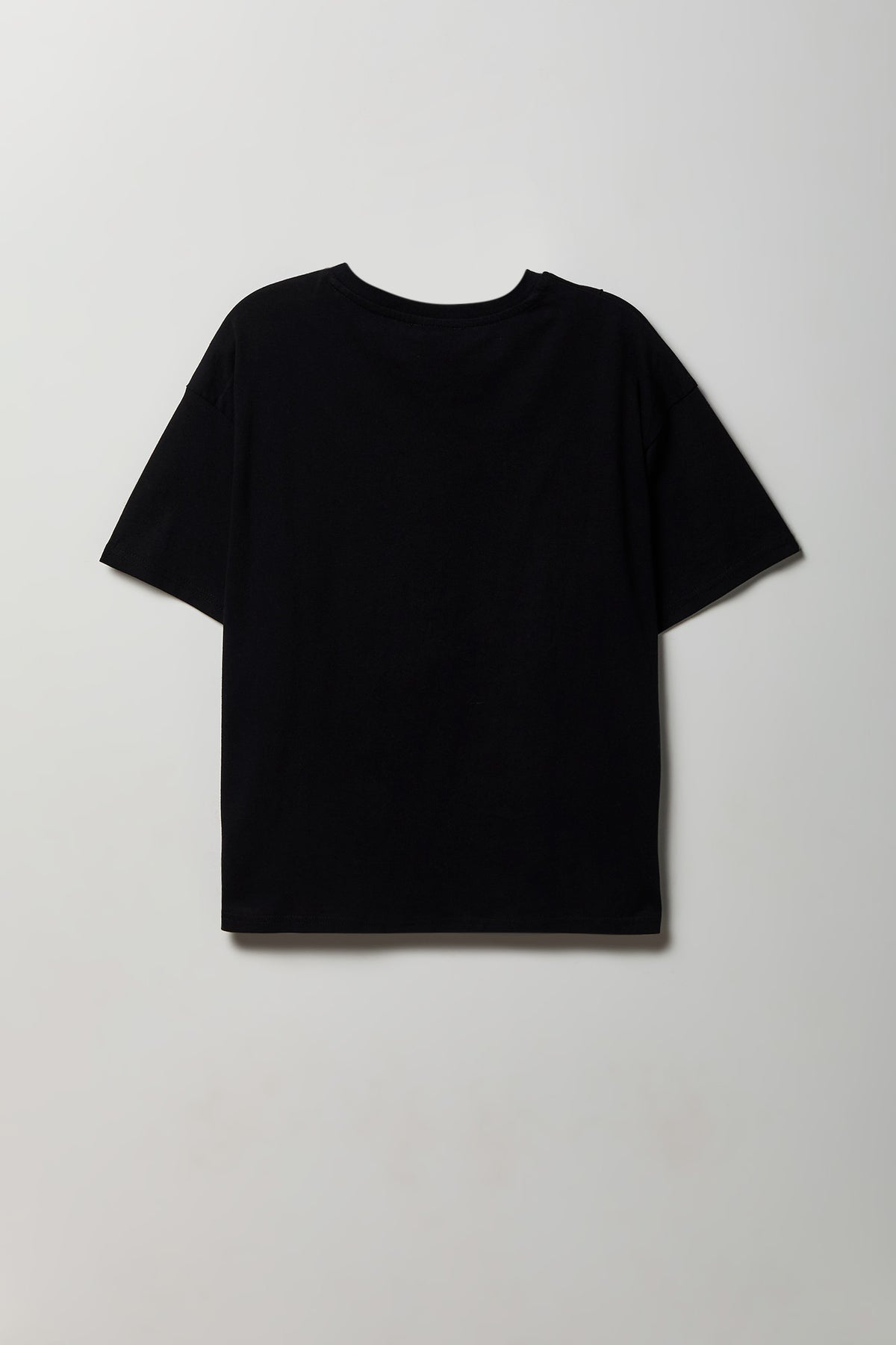Alt View 6. Rhinestone Graphic Boyfriend T-Shirt - Black