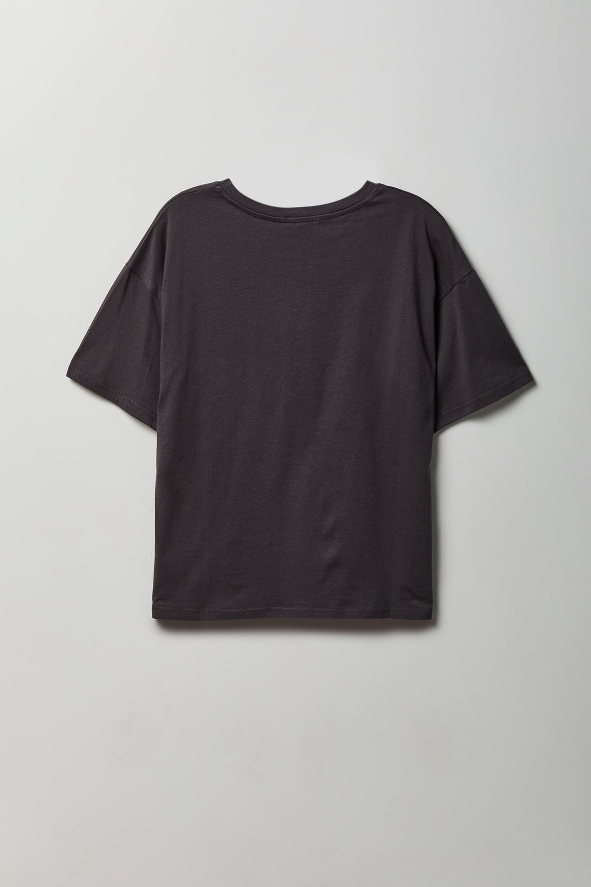 Alt View 6. Rhinestone Graphic Boyfriend T-Shirt - Light Grey