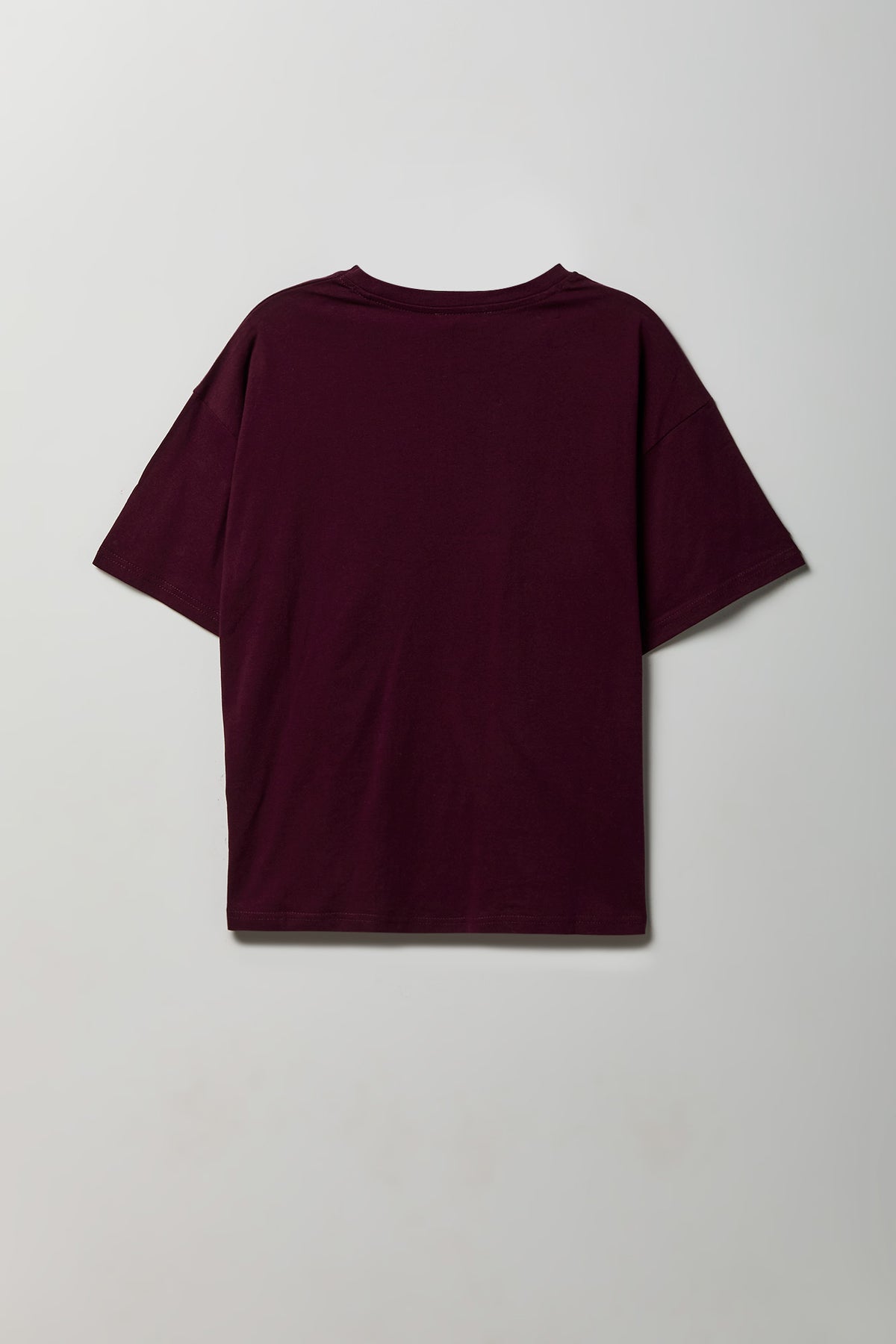 Alt View 6. Rhinestone Graphic Boyfriend T-Shirt - Burgundy
