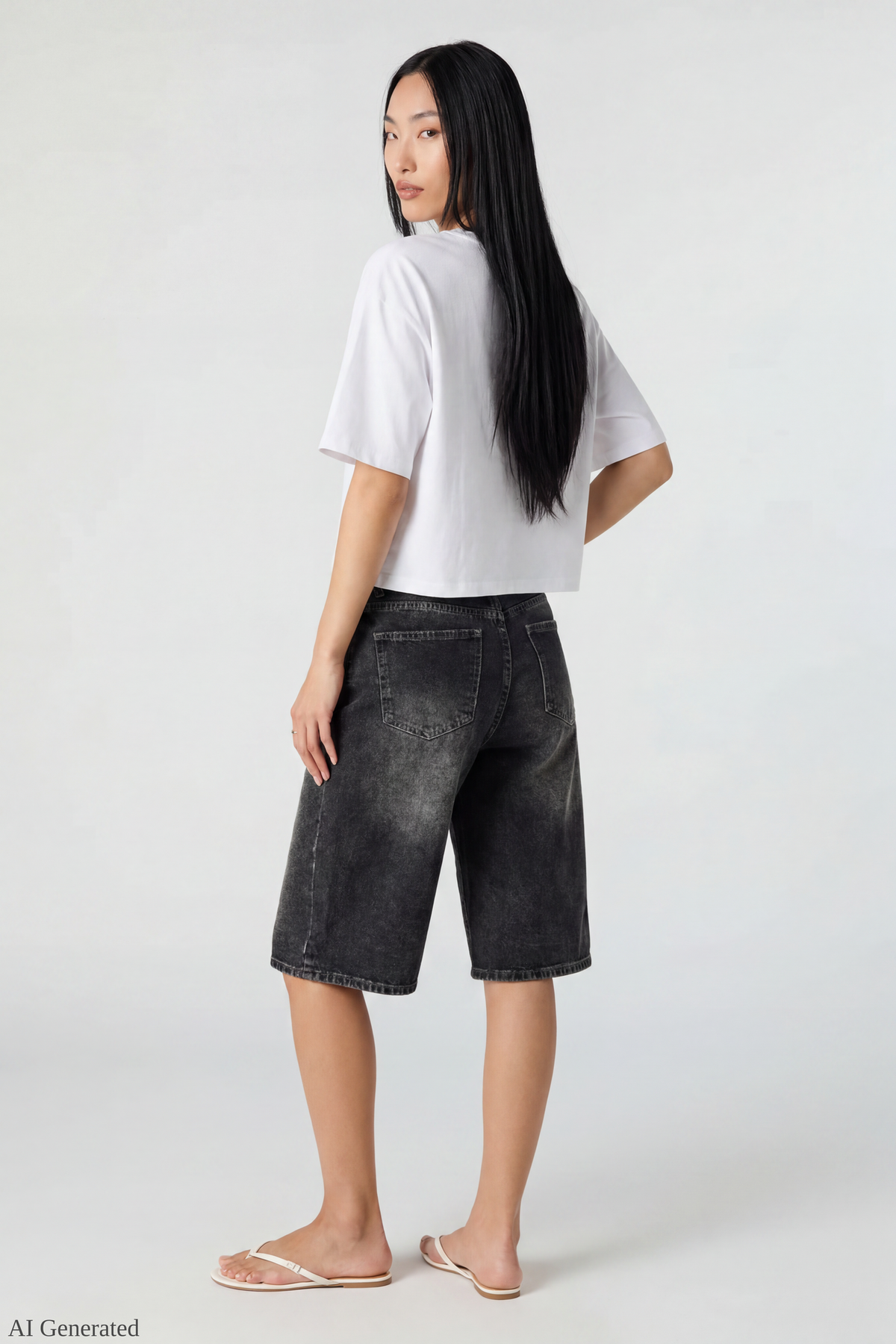Alt View 3. Summer Graphic Boyfriend T-Shirt - Off White