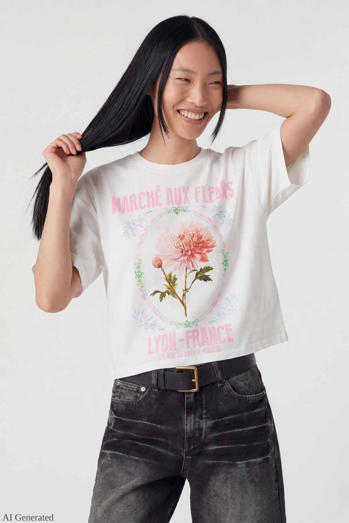 Summer Graphic Boyfriend T-Shirt - Ivory