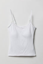 Luxe Heavy Contour Braless Lace Trim Tank