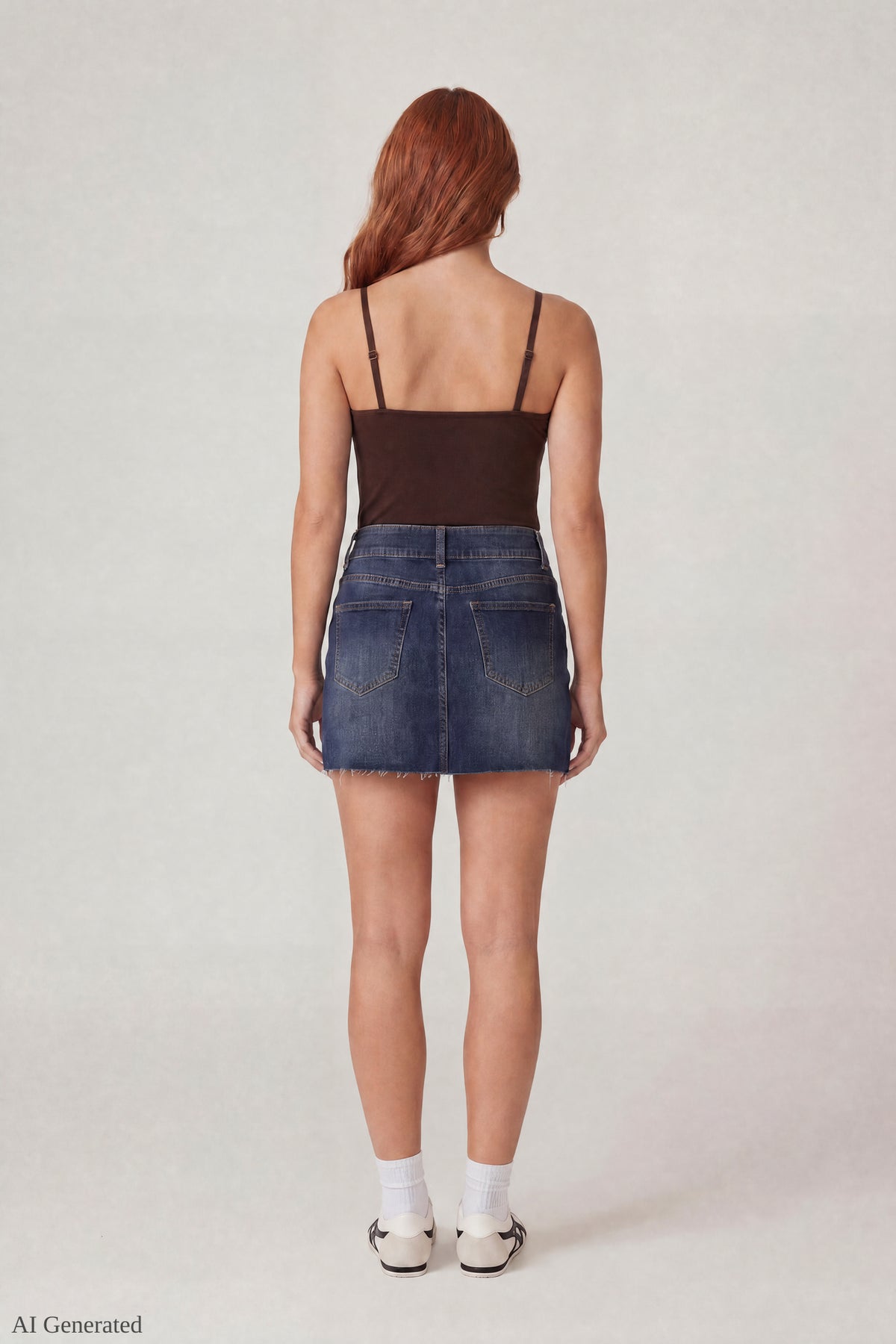 Alt View 3. Luxe Heavy Contour Braless Lace Trim Tank - Brown