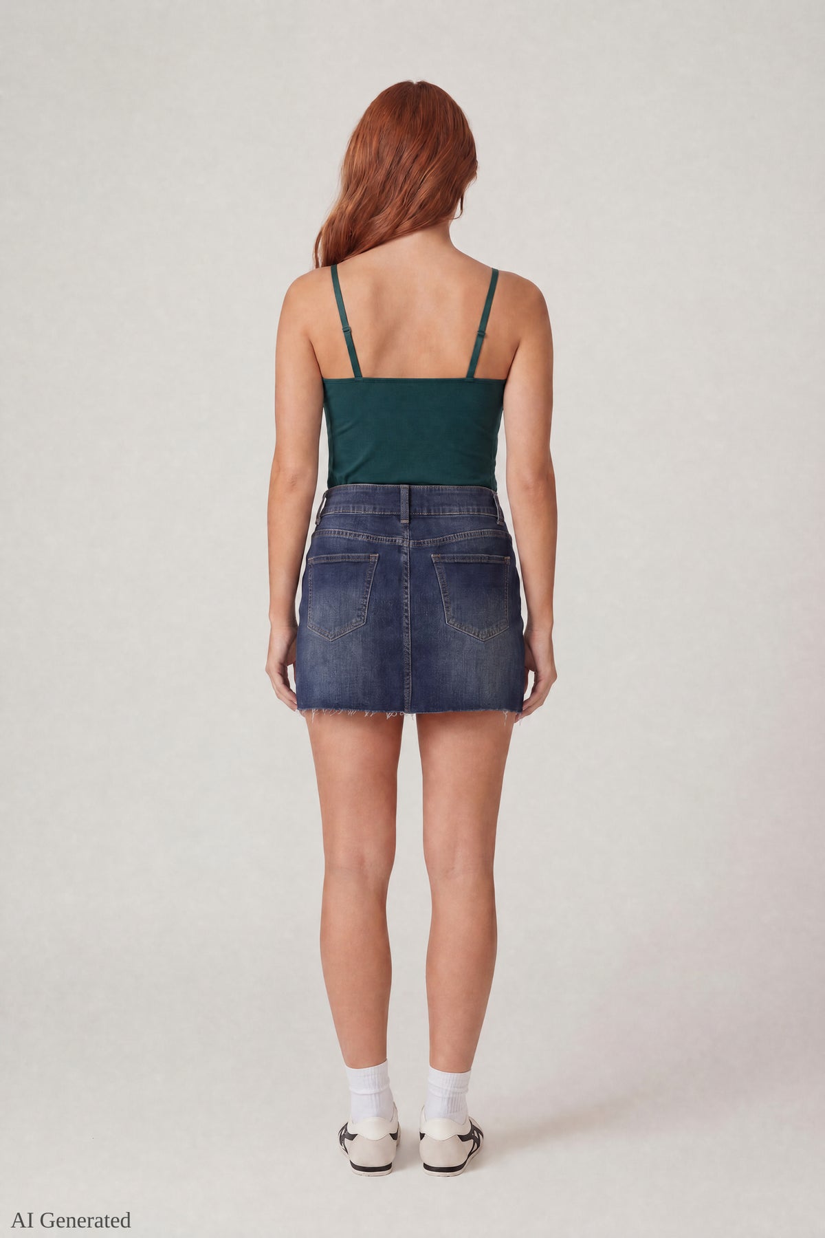 Alt View 3. Luxe Heavy Contour Braless Lace Trim Tank - Hunter Green