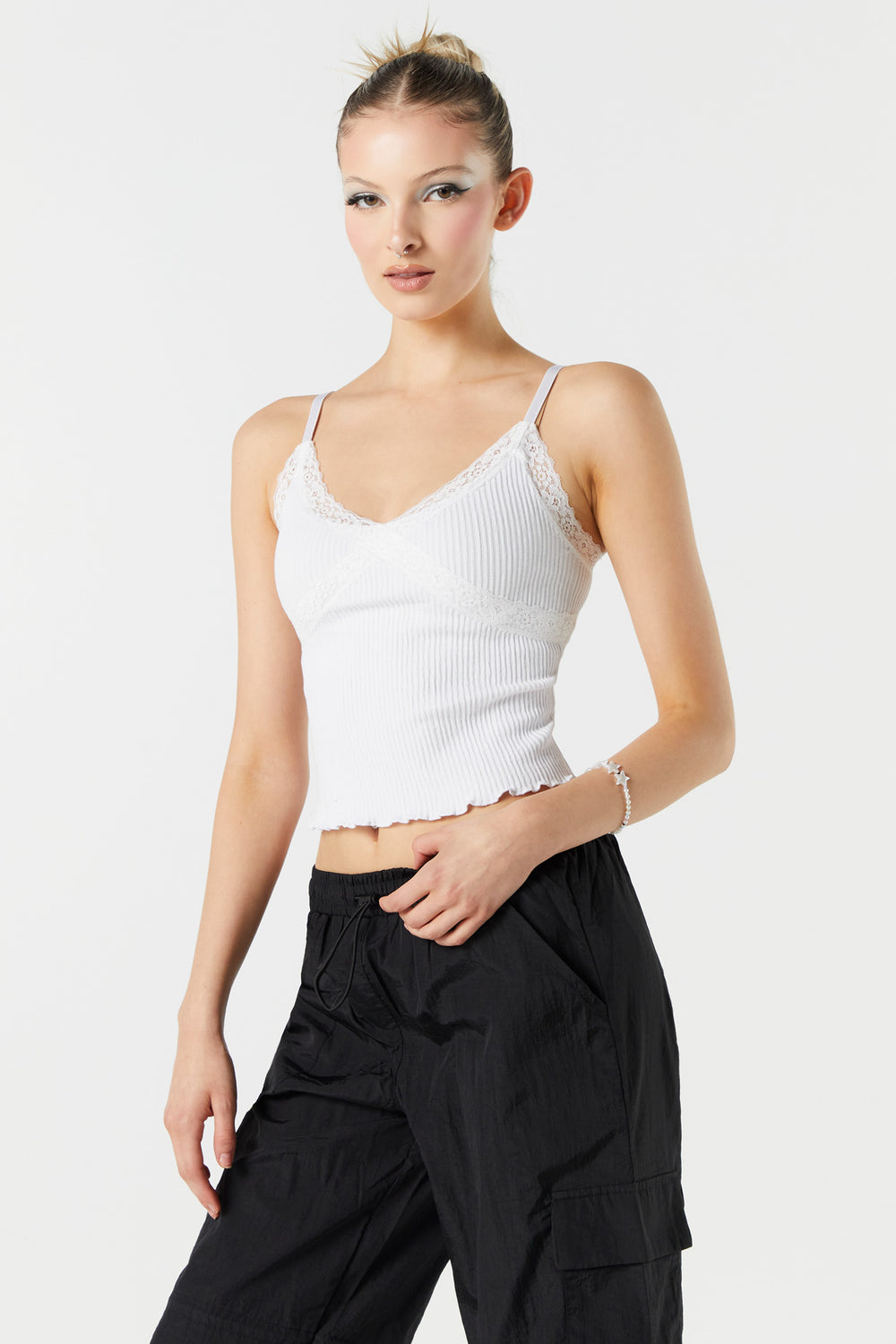 Seamless Lace Trim Tank Seamless Lace Trim Tank 4