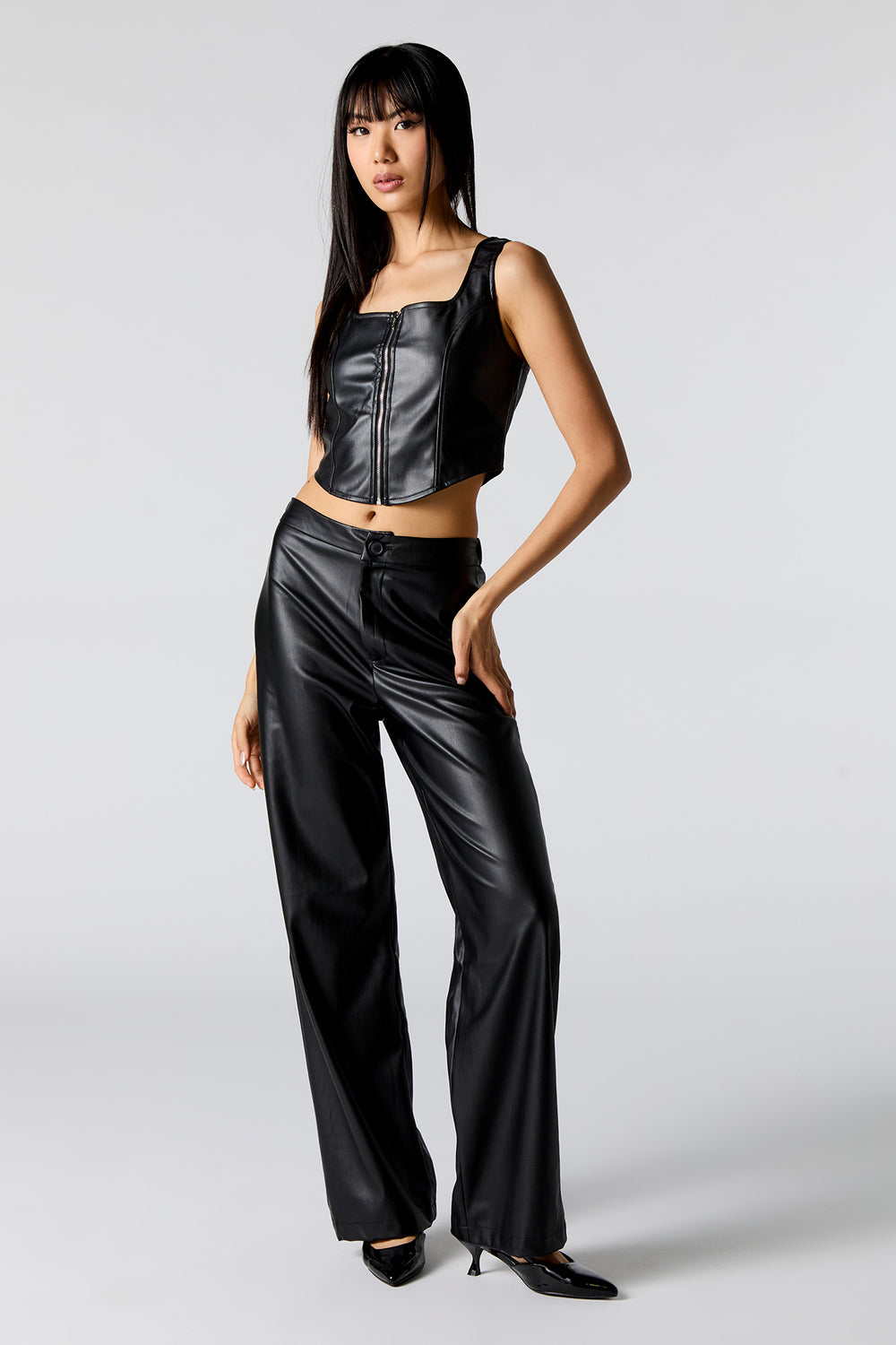 Faux Leather Corset Top Faux Leather Corset Top 7