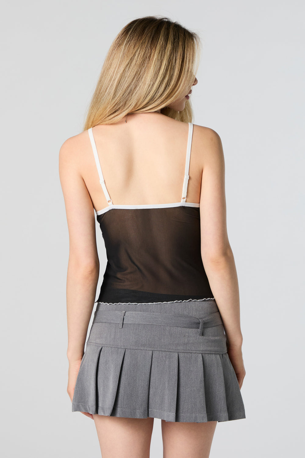 Mesh Contrast Trim Cami Mesh Contrast Trim Cami 6