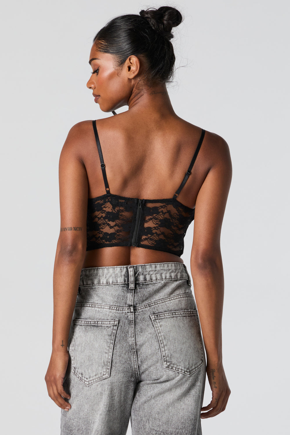 Floral Lace Cropped Corset Cami Floral Lace Cropped Corset Cami 5