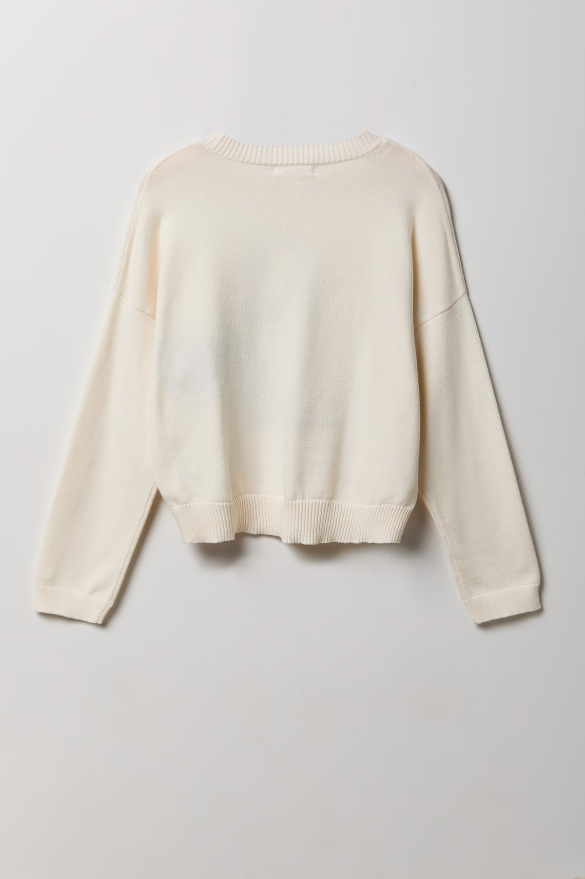 Alt View 5. Jacquard Knit Sweater - Ivory