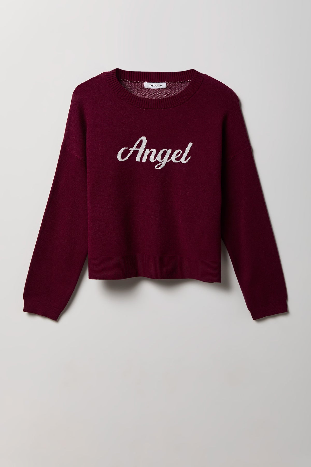 Alt View 5. Jacquard Knit Sweater - Burgundy