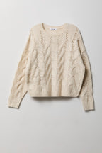 Mossy Cable Knit Sweater