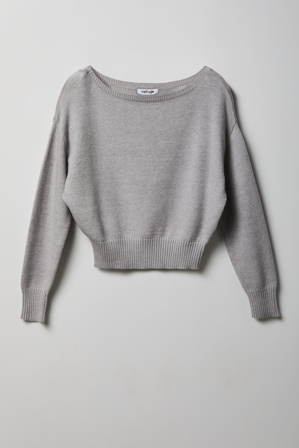 Dolman Sleeve Sweater - Heather Grey