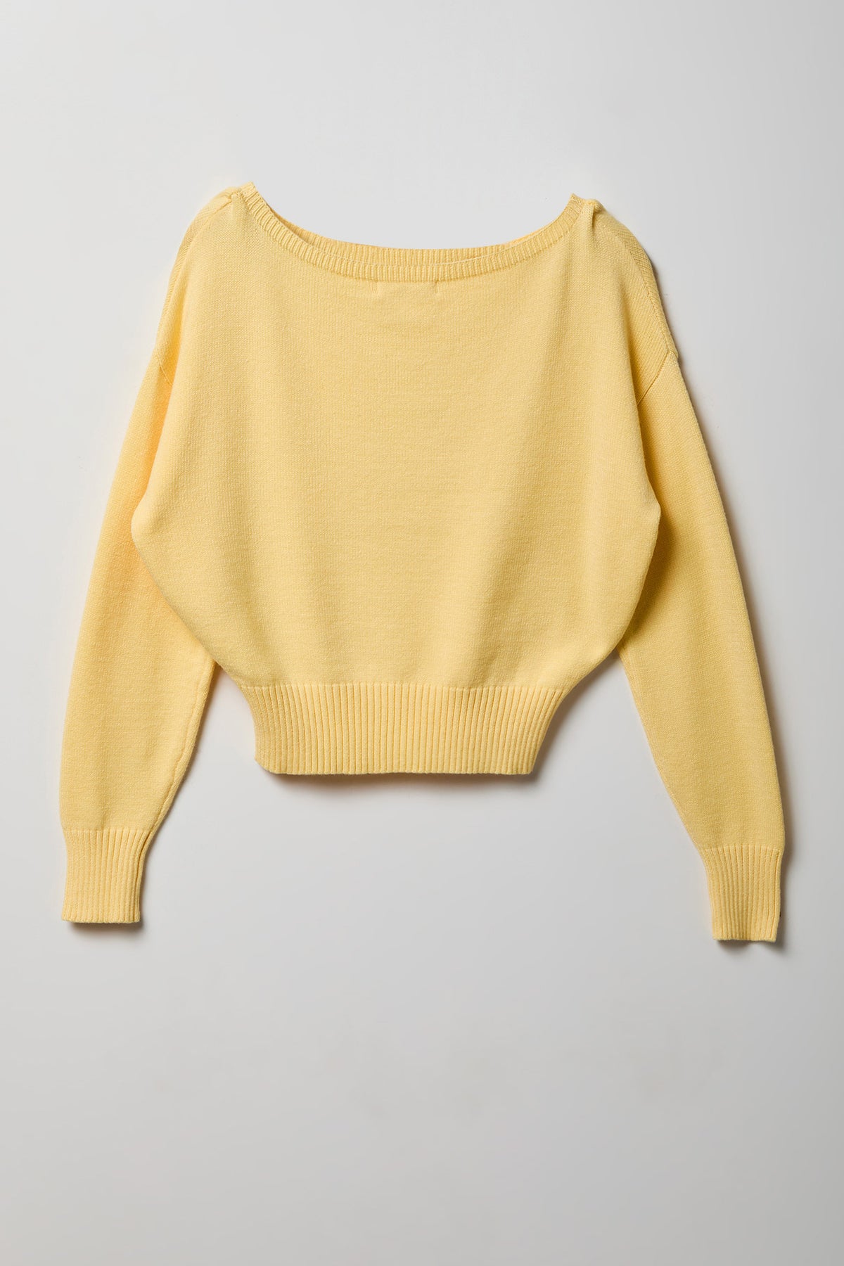 Alt View 2. Dolman Sleeve Sweater - Yellow