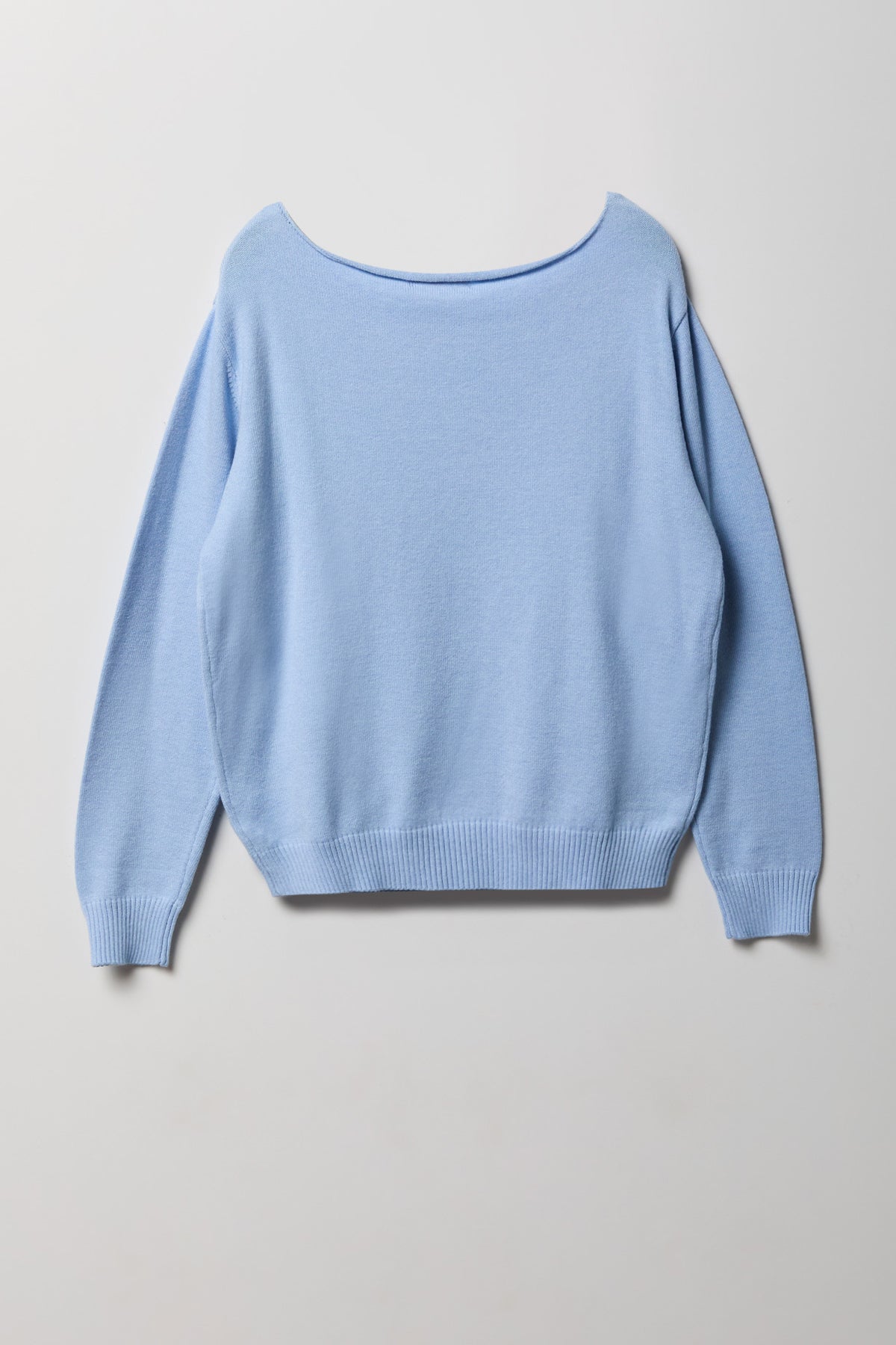 Alt View 2. Knit Sweater - Blue