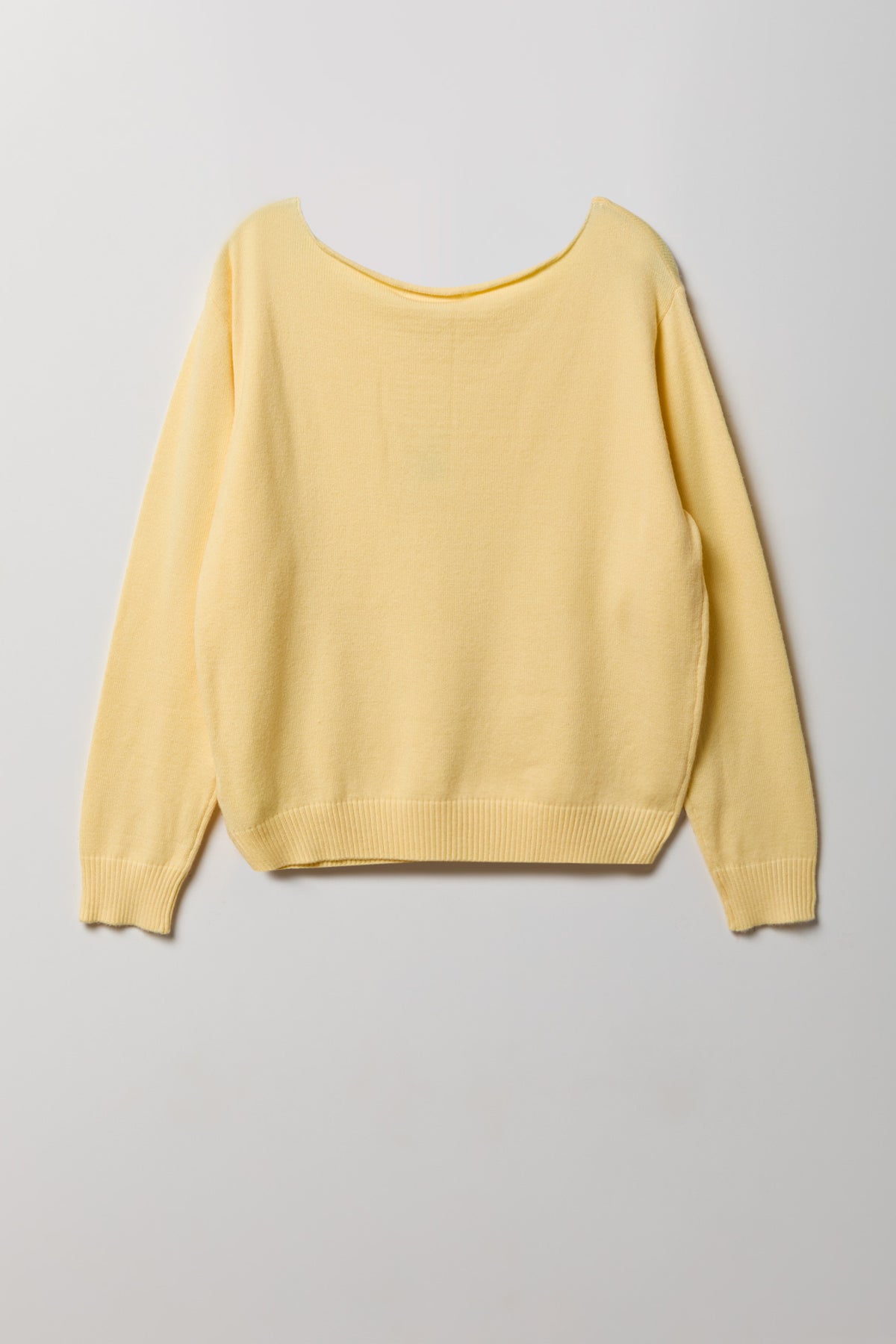 Alt View 2. Knit Sweater - Yellow