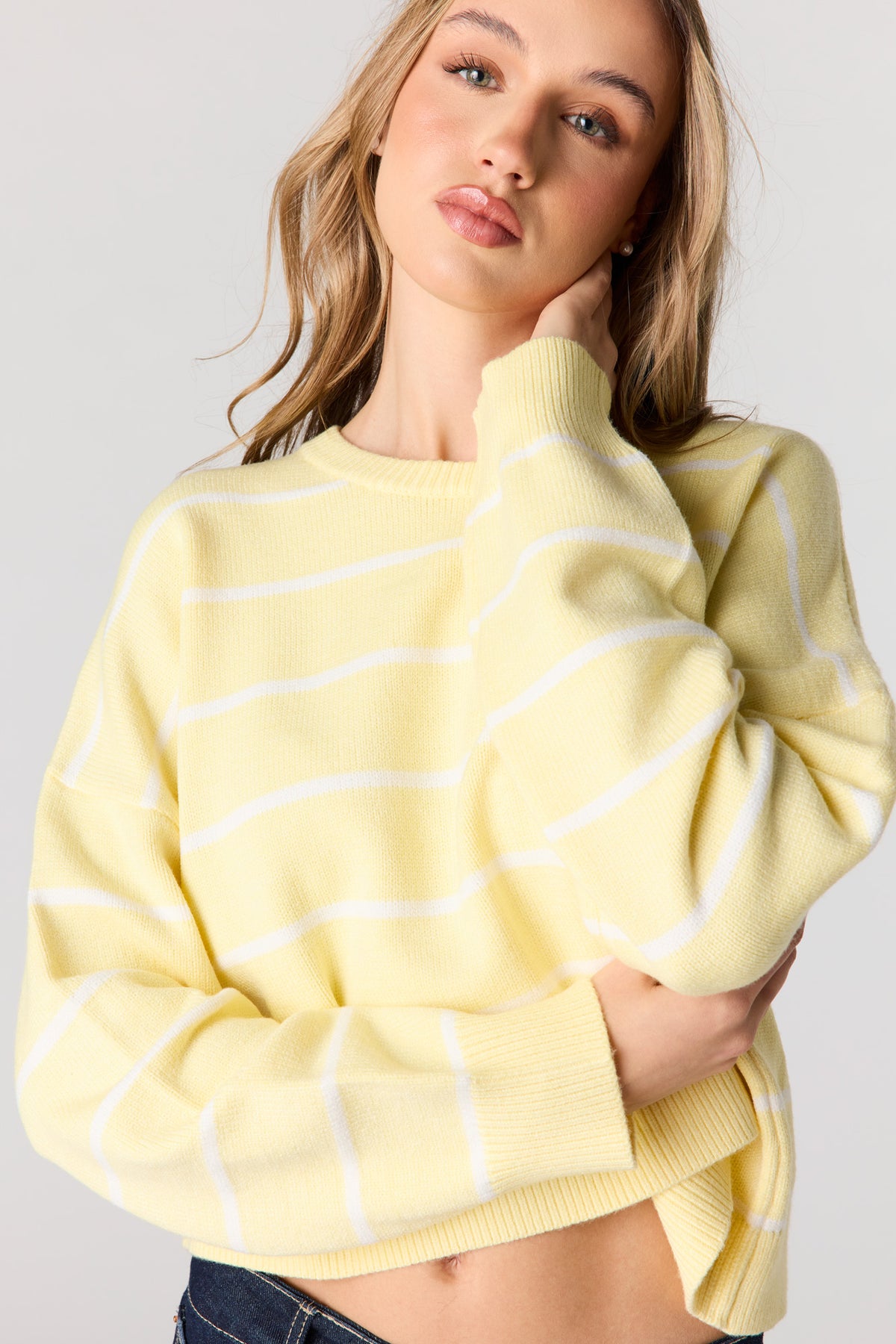 Striped Sweater - Yellow
