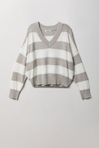 Striped V-Neck Sweater