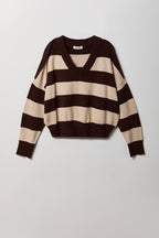 Striped V-Neck Sweater