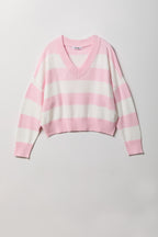 Striped V-Neck Sweater