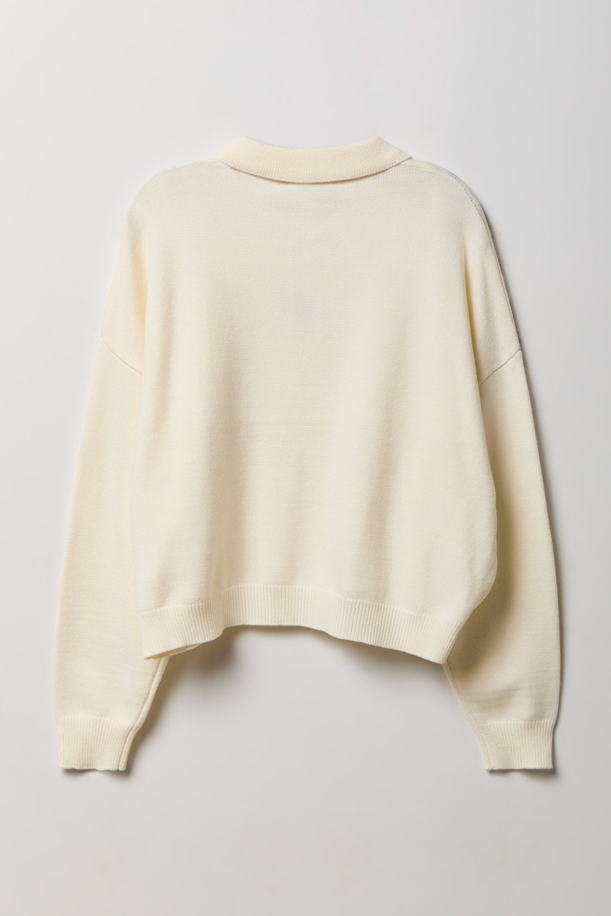 Alt View 2. Polo Sweater - Ivory