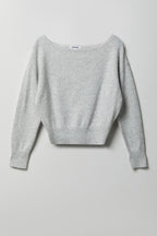 Mossy Knit Boatneck Sweater