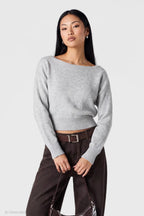 Mossy Knit Boatneck Sweater