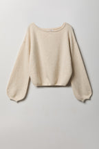 Mossy Knit Boatneck Sweater