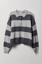 Striped Polo Sweater