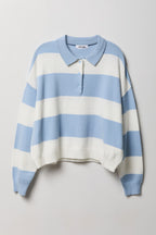 Striped Polo Sweater