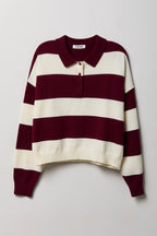 Striped Polo Sweater