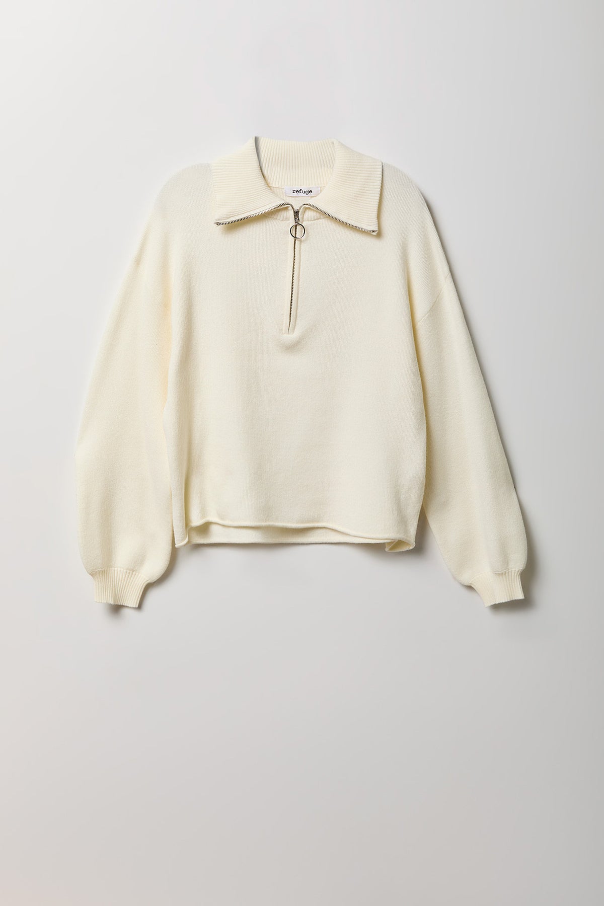 Quarter Zip Sweater - Ivory