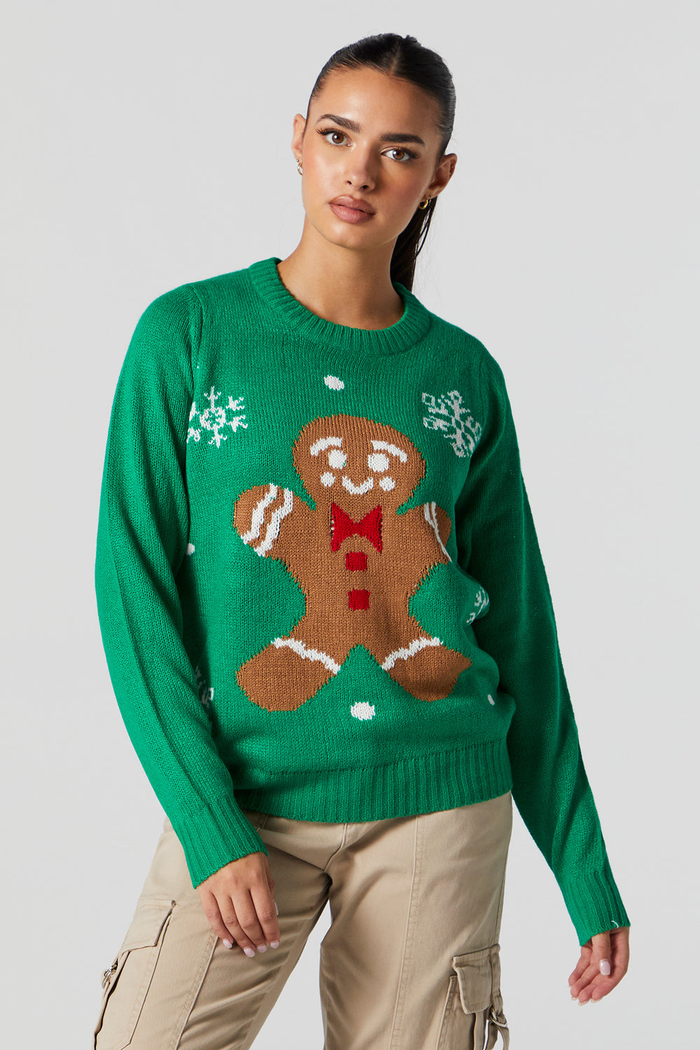 Xmas Gingerbread Knit Sweater Xmas Gingerbread Knit Sweater 1