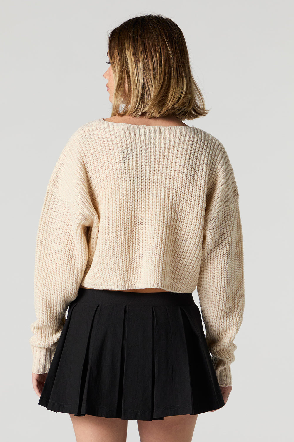 Ribbed Knit Skimmer Sweater Ribbed Knit Skimmer Sweater 2