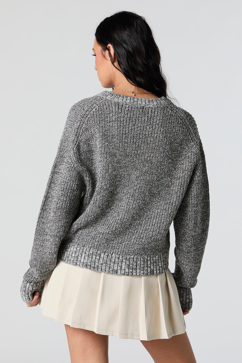 Chunky Knit Drop Shoulder Sweater Chunky Knit Drop Shoulder Sweater 9