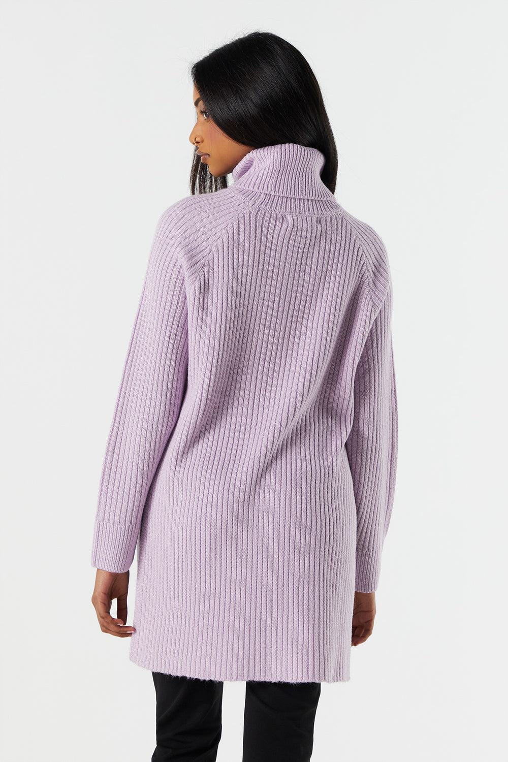 Ribbed Knit Turtleneck Tunic Ribbed Knit Turtleneck Tunic 2