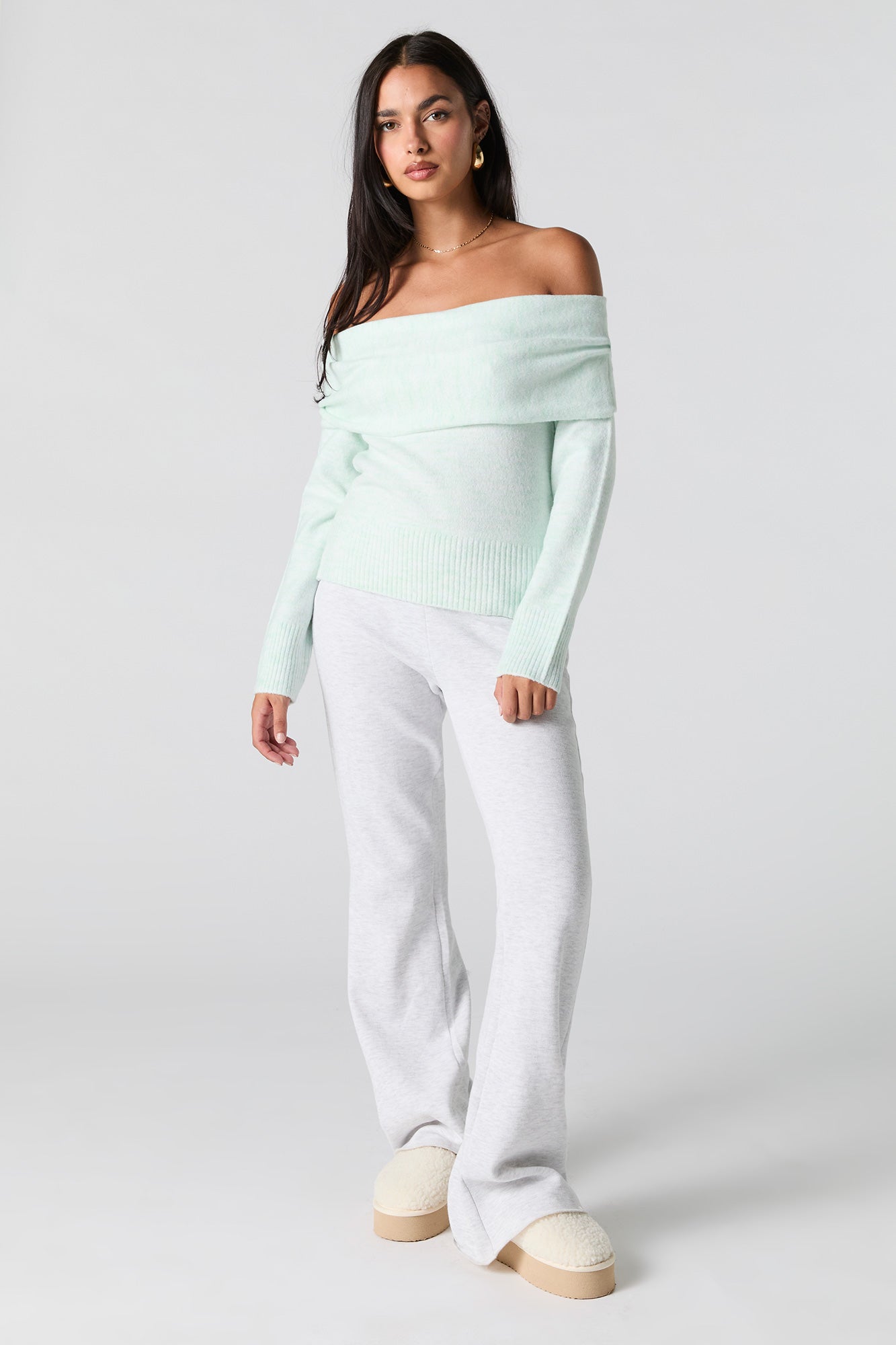 Off the shoulder sweater charlotte russe hotsell