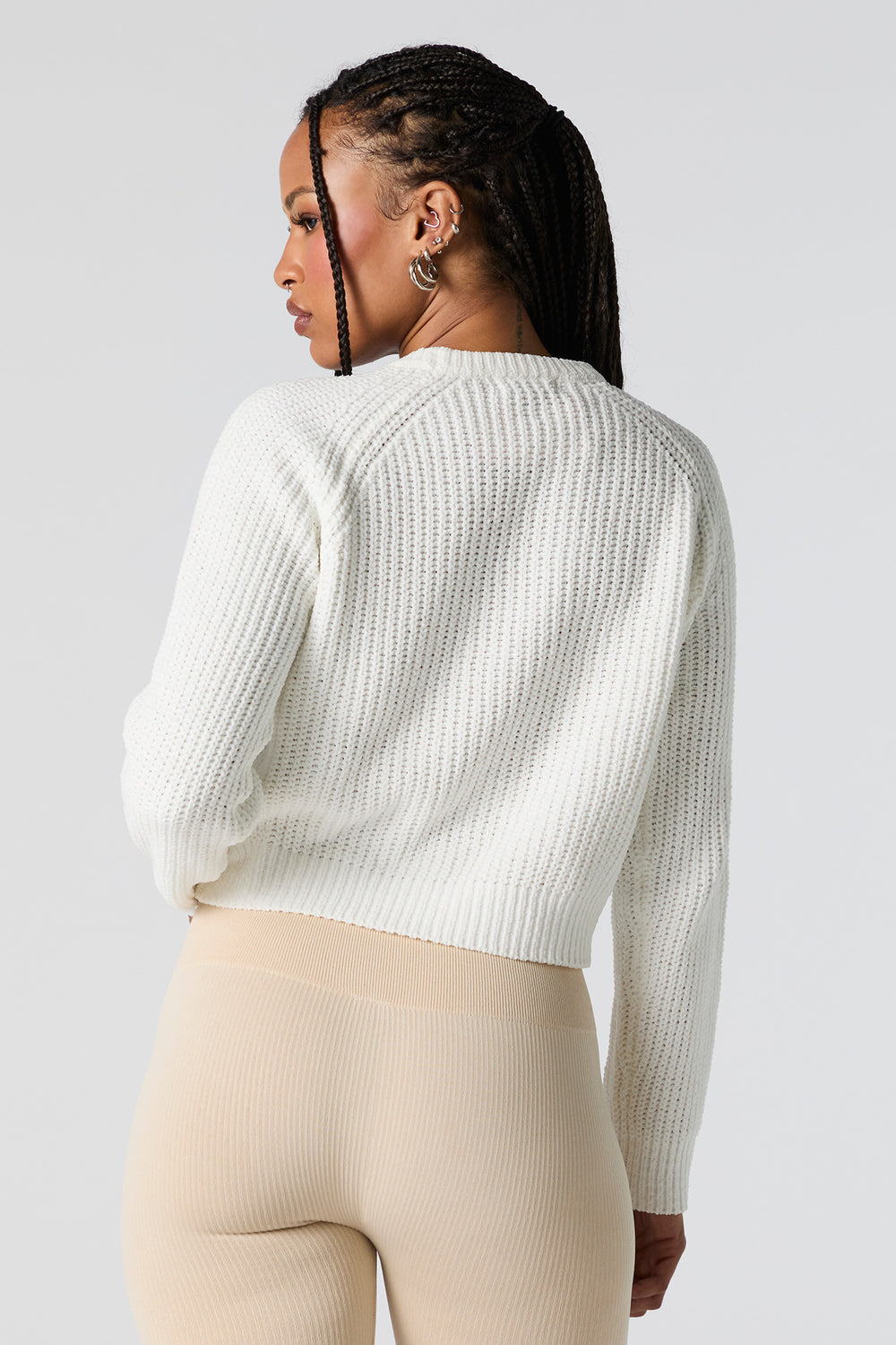 Cable Knit Cropped Sweater Cable Knit Cropped Sweater 5