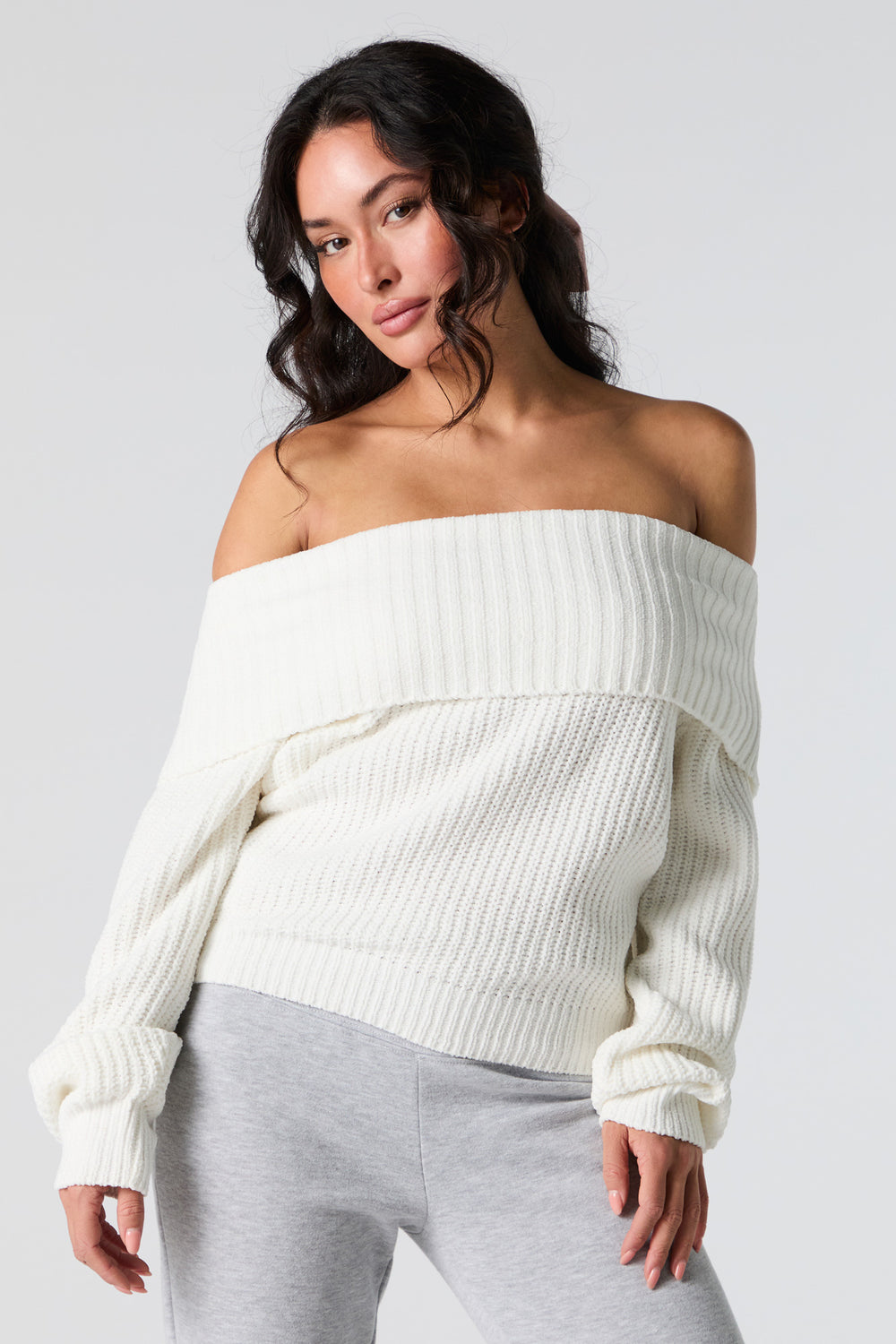 Charlotte russe off the shoulder sweater hotsell