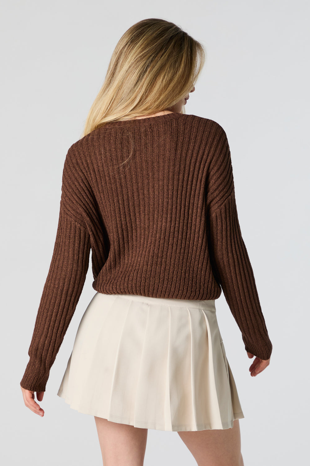 Wide Ribbed Knit Sweater Wide Ribbed Knit Sweater 2