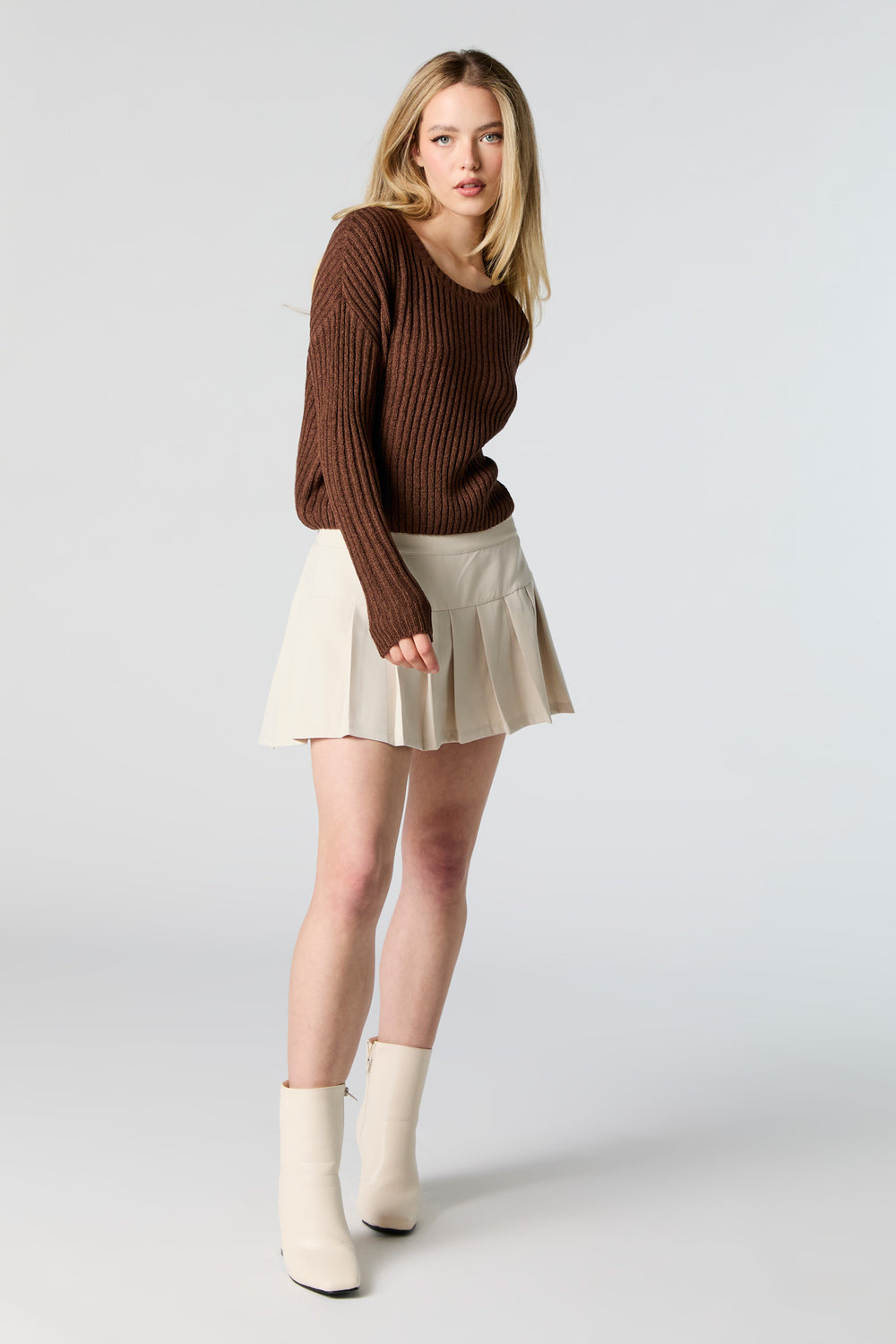 Wide Ribbed Knit Sweater Wide Ribbed Knit Sweater 3