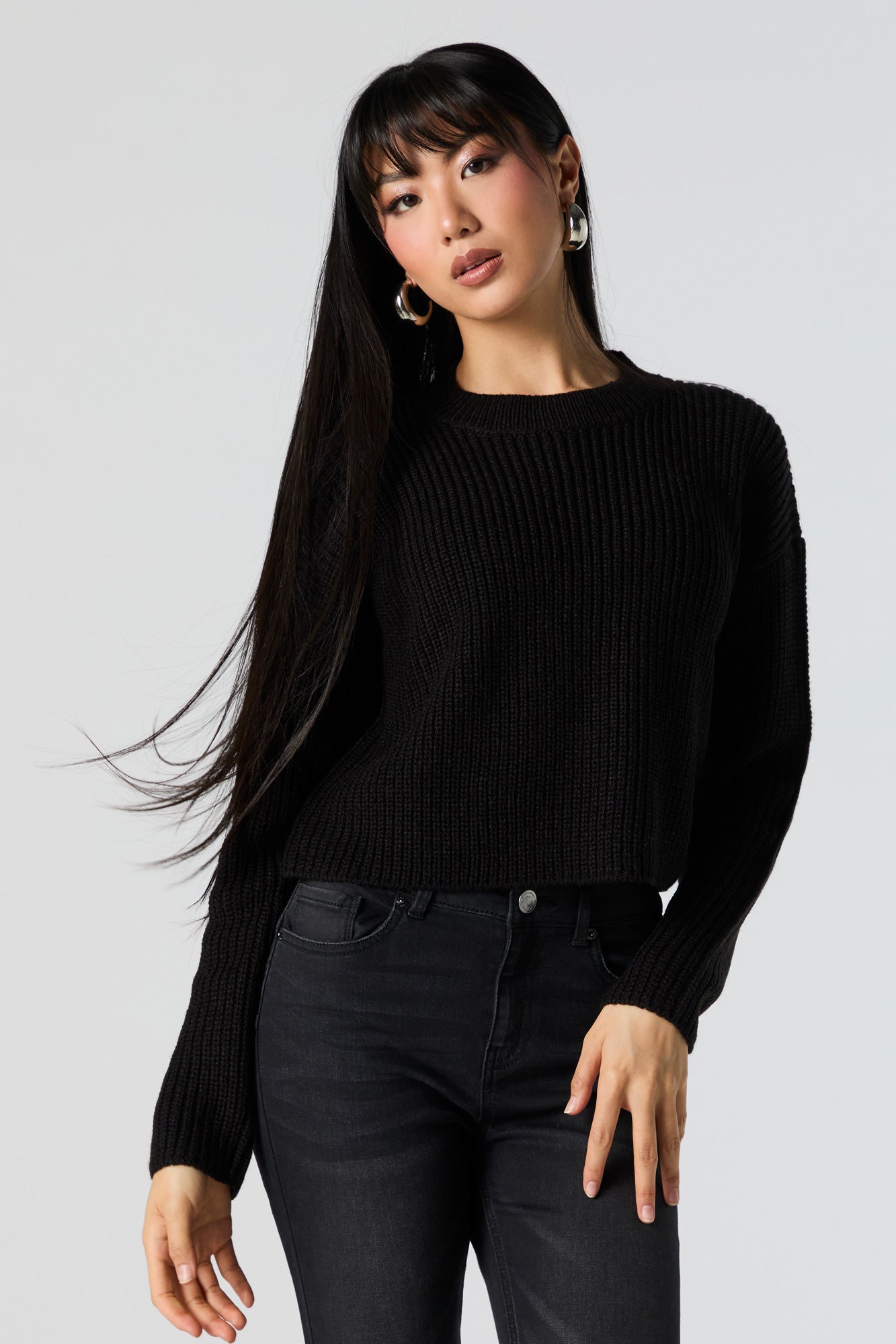 Solid Knit Sweater